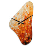 Tangerine Tango IV - Asymmetric Metal Wall Clock