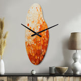 Tangerine Tango IV - Asymmetric Metal Wall Clock