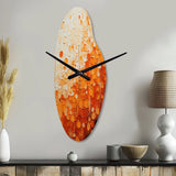 Tangerine Tango IV - Asymmetric Metal Wall Clock