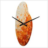 Tangerine Tango IV - Asymmetric Metal Wall Clock