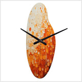 Tangerine Tango IV - Asymmetric Metal Wall Clock
