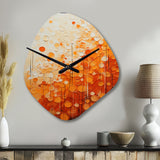 Tangerine Tango IV - Asymmetric Metal Wall Clock