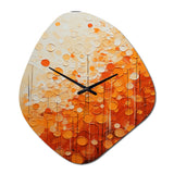 Tangerine Tango IV - Asymmetric Metal Wall Clock