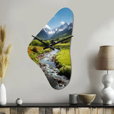Colorado Landscape I - Asymmetric Metal Wall Clock