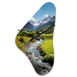 Colorado Landscape I - Asymmetric Metal Wall Clock