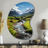 Colorado Landscape I - Asymmetric Metal Wall Clock