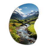 Colorado Landscape I - Asymmetric Metal Wall Clock