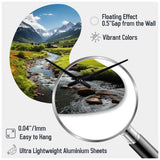 Colorado Landscape I - Asymmetric Metal Wall Clock