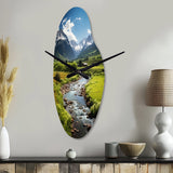Colorado Landscape I - Asymmetric Metal Wall Clock
