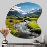 Colorado Landscape I - Asymmetric Metal Wall Clock