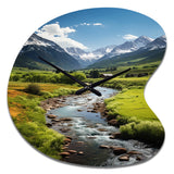 Colorado Landscape I - Asymmetric Metal Wall Clock
