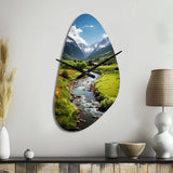 Colorado Landscape I - Asymmetric Metal Wall Clock