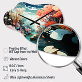 Underwater Coral Reef Depths II - Asymmetric Metal Wall Clock