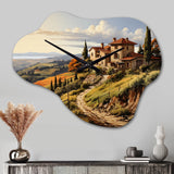 Country Charm Tuscan Splendor - Asymmetric Metal Wall Clock