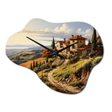 Country Charm Tuscan Splendor - Asymmetric Metal Wall Clock