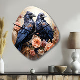 Crow Royal Majesty I - Asymmetric Metal Wall Clock