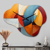 Cubism Geometric Form I - Asymmetric Metal Wall Clock