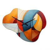 Cubism Geometric Form I - Asymmetric Metal Wall Clock