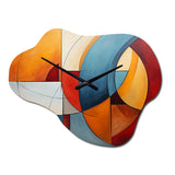 Cubism Geometric Form I - Asymmetric Metal Wall Clock