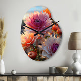 Desert Euphoria Cactus III - Asymmetric Metal Wall Clock