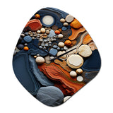Desert Tapestry Collage III - Asymmetric Metal Wall Clock