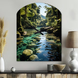 Dominican Harmony Of Nature - Asymmetric Metal Wall Clock