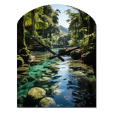 Dominican Harmony Of Nature - Asymmetric Metal Wall Clock