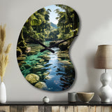 Dominican Harmony Of Nature - Asymmetric Metal Wall Clock