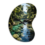 Dominican Harmony Of Nature - Asymmetric Metal Wall Clock