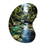 Dominican Harmony Of Nature - Asymmetric Metal Wall Clock