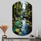 Dominican Harmony Of Nature - Asymmetric Metal Wall Clock