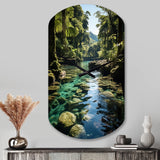Dominican Harmony Of Nature - Asymmetric Metal Wall Clock