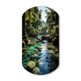 Dominican Harmony Of Nature - Asymmetric Metal Wall Clock