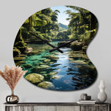 Dominican Harmony Of Nature - Asymmetric Metal Wall Clock