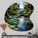 Dominican Harmony Of Nature - Asymmetric Metal Wall Clock