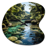 Dominican Harmony Of Nature - Asymmetric Metal Wall Clock