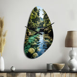Dominican Harmony Of Nature - Asymmetric Metal Wall Clock