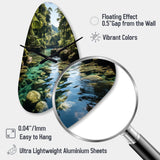 Dominican Harmony Of Nature - Asymmetric Metal Wall Clock