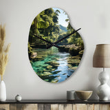 Dominican Harmony Of Nature - Asymmetric Metal Wall Clock