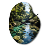 Dominican Harmony Of Nature - Asymmetric Metal Wall Clock
