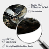 White Dove Messenger Of Peace - Asymmetric Metal Wall Clock