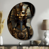 Egypt Golden Pharaoh - Asymmetric Metal Wall Clock