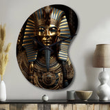 Egypt Golden Pharaoh - Asymmetric Metal Wall Clock