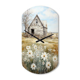 Farmhouse Quiet Retreat II - Asymmetric Metal Wall Clock