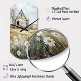 Farmhouse Quiet Retreat II - Asymmetric Metal Wall Clock
