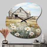 Farmhouse Quiet Retreat II - Asymmetric Metal Wall Clock