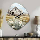 Farmhouse Quiet Retreat II - Asymmetric Metal Wall Clock