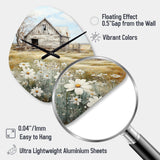Farmhouse Quiet Retreat II - Asymmetric Metal Wall Clock