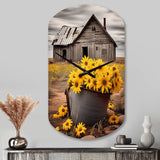 Farmhouse Timeless Charm I - Asymmetric Metal Wall Clock