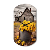 Farmhouse Timeless Charm I - Asymmetric Metal Wall Clock